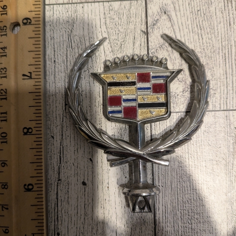 Cadillac Silver and Gold Emblem